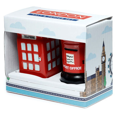 Post Box and Telephone Box Ceramic Salt and Pepper Set | Putti Fine Furnishings