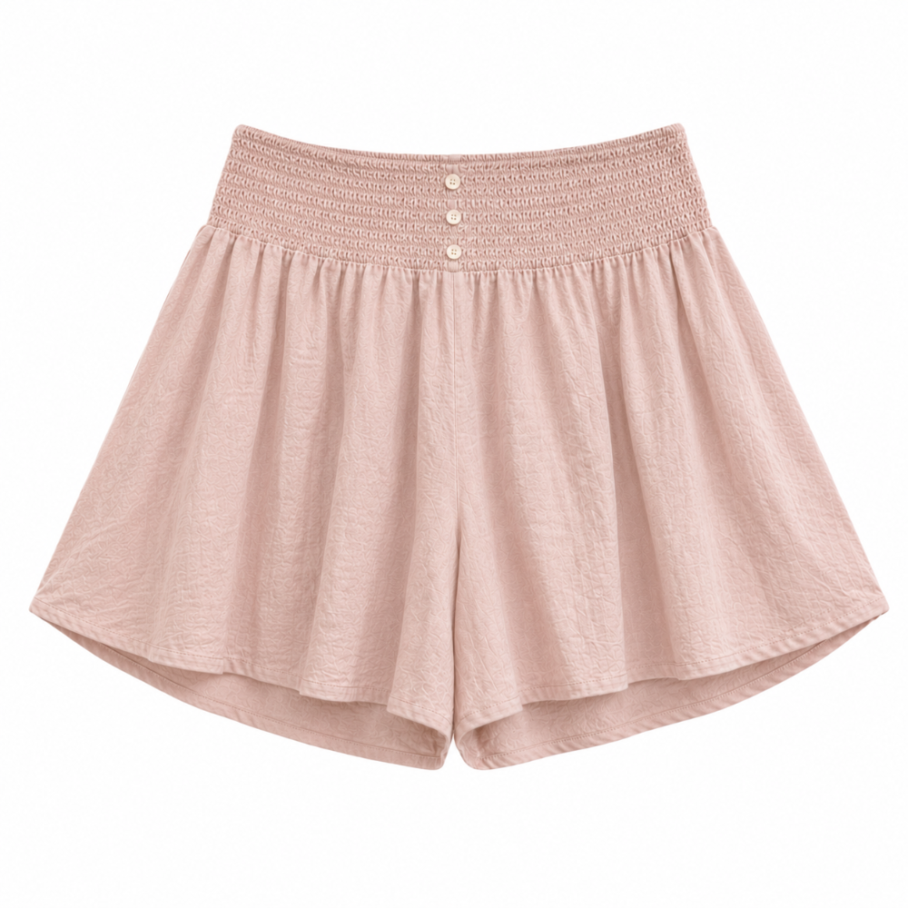 Linen Blend Culottes - Pink | Putti Fine Fashions
