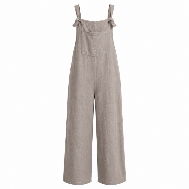 Linen Dungare - Taupe | Putti Fine Fashions