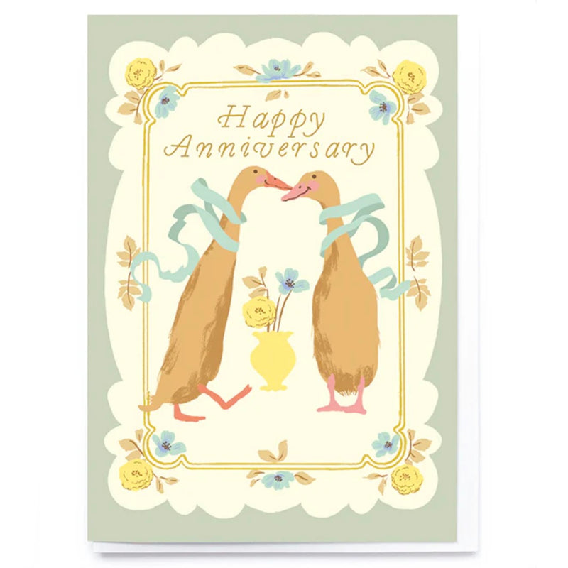 Loving Ducks Anniversary Greeting Card | Putti Celebrations 