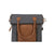 Mona B Fold Over Convertable Canvas Up-cycled Bag - Dark Grey