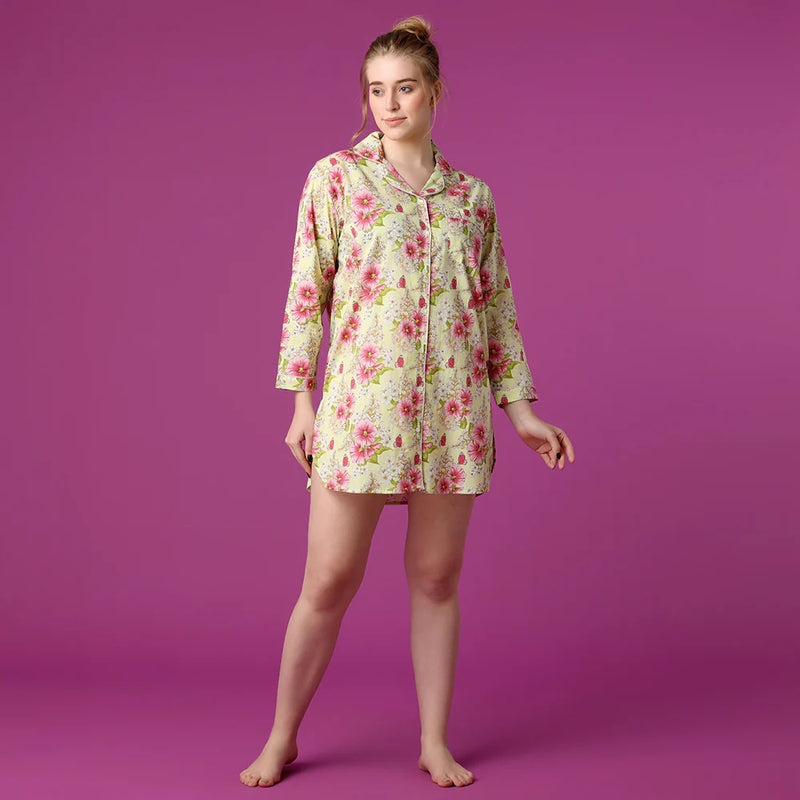 "Bernadette" Floral Nightshirt | Putti Fine Fashions