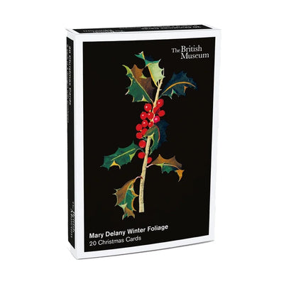 Mary Delany Winter Foliage Boxed Christmas Cards | Putti Christmas Greeting Cards