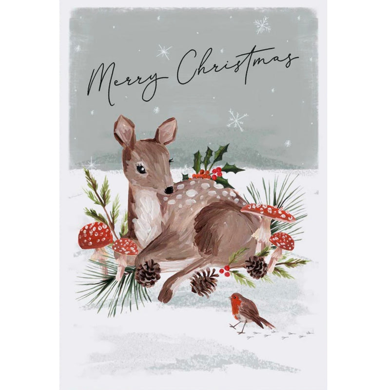 "Merry Christmas" Reindeer Christmas Card  | Putti Christmas 