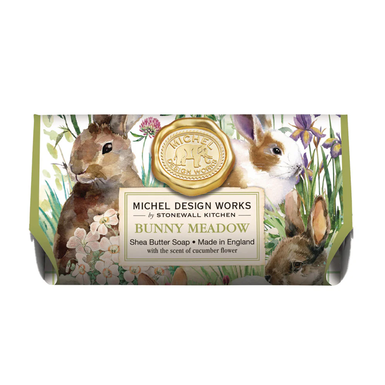 Michel Design Works "Bunny Meadow" Large Soap Bar