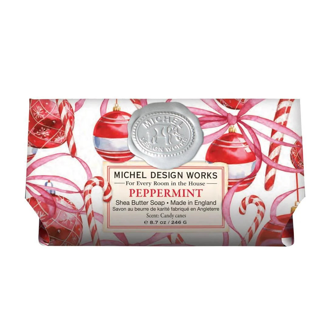 Michel Design Works Peppermint Large Soap Bar | Putti Christmas Canada