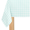 Mint Gingham Paper Tablecloth | Putti Party Supplies