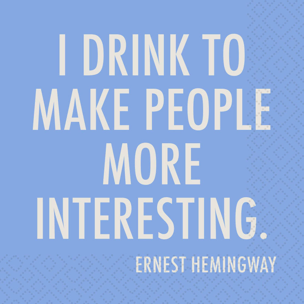 "More Interesting" Cocktail Napkin | Putti Party Supplies 
