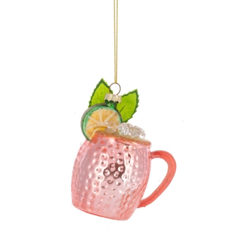 Moscow Mule Drink Glass Ornament | Putti Christmas Decorations 