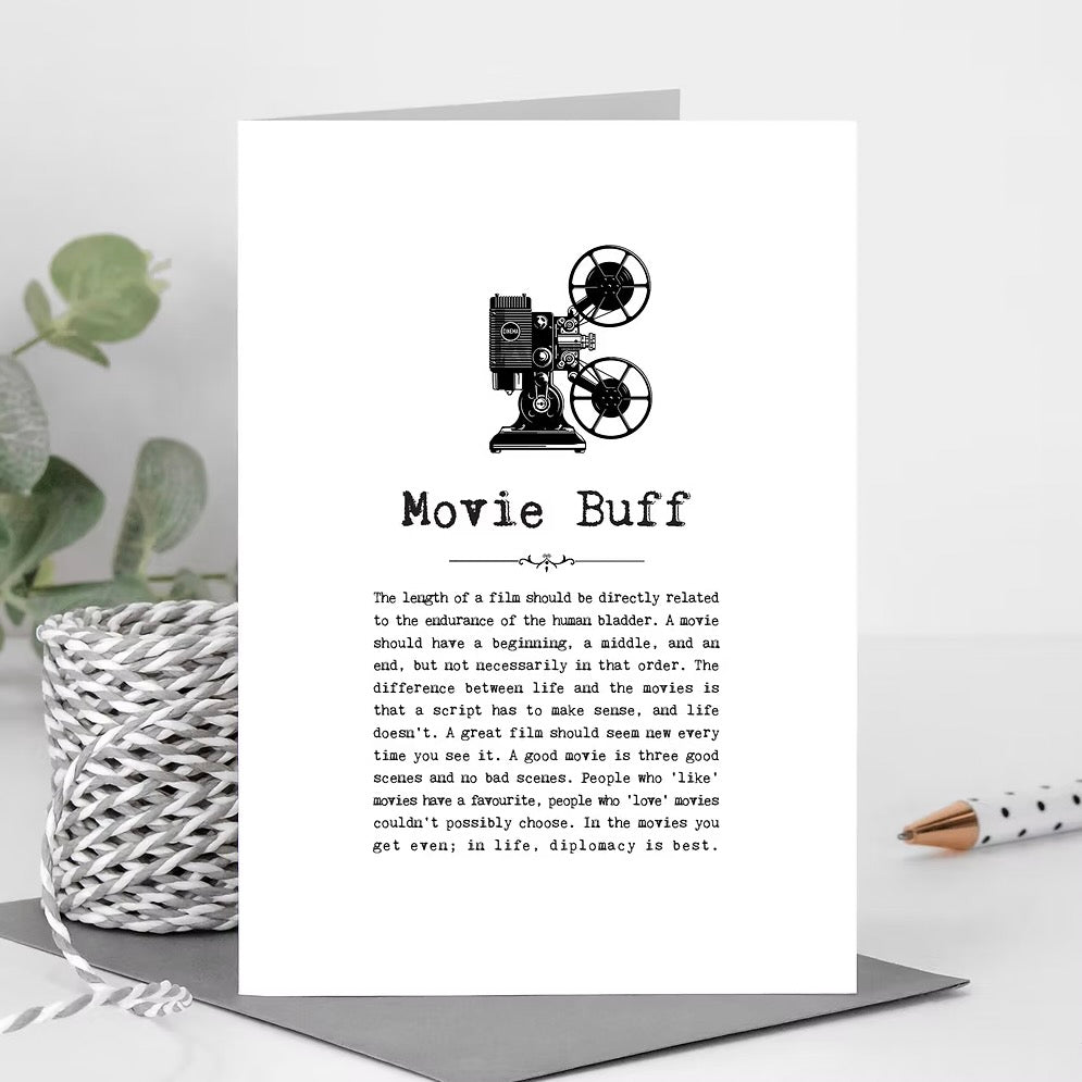 Movie Buff Card | Putti Fine Furnishings 