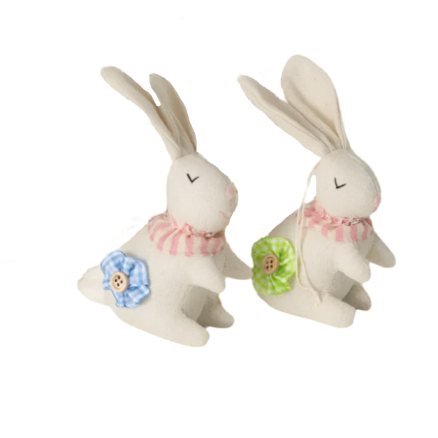 Cotton Bunny Ornament | Putti Fine Furnishings