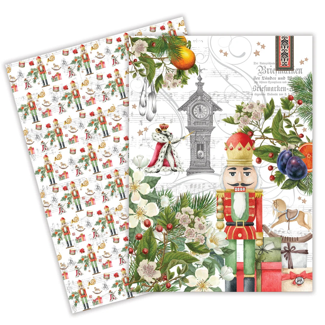 Nutcracker Suite Kitchen Towel - Set of 2 | Putti Christmas Celebrations 