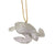 Silver Glittered Sea Turtle Glass Ornament | Putti Christmas Canada 