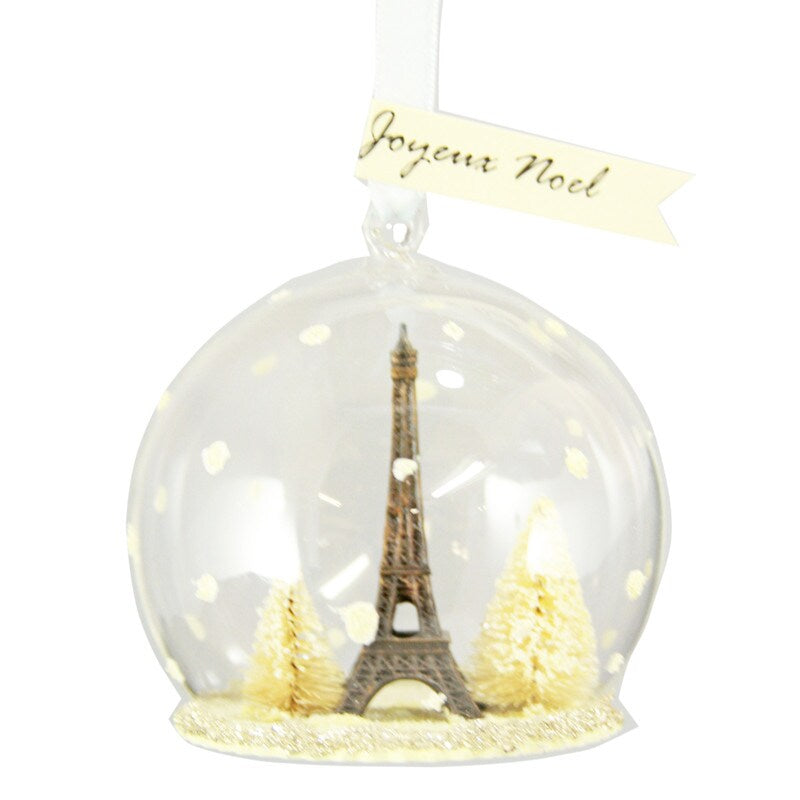 Cody Foster Eiffel Tower Globe | Putti Christmas Decorations 