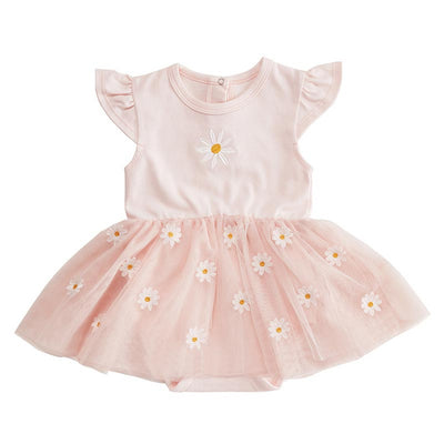 Snapshirt Tutu Dress - Pink Daisy | Le Petite Putti