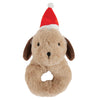 Swaddle Blanket - Plush Dog Rattle | Le Petite Putti