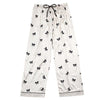 Bella Sleep & Spa Ivory with Black Bows Satin Pajamas | Putti Fine Fashions