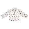 Bella Sleep & Spa Ivory with Black Bows Satin Pajamas | Putti Fine Fashions