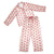 Pink with Red Hearts Satin Pajamas  | Putti Fine Fashions 