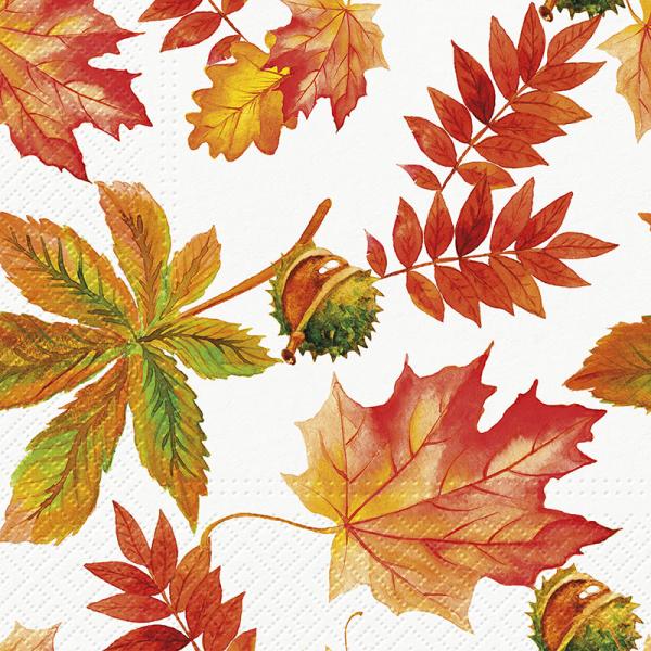 Autumn Leaves Paper Lunch Napkins | Putti Thanksgiving Celebrations 