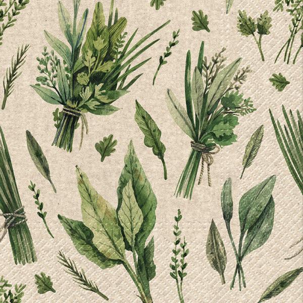 Herbal Bunch Paper Napkins - Lunch