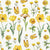 Yellow Flowers Paper Napkins - Lunch