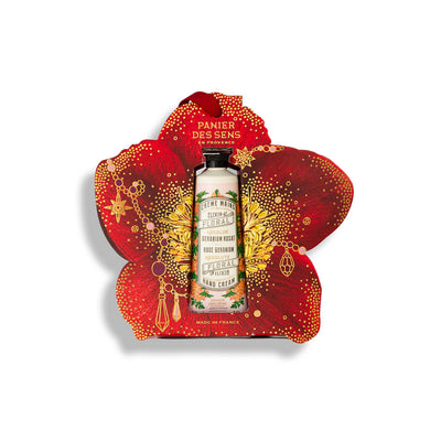 Rose Geranium Hand Cream Flower Christmas Gift Set