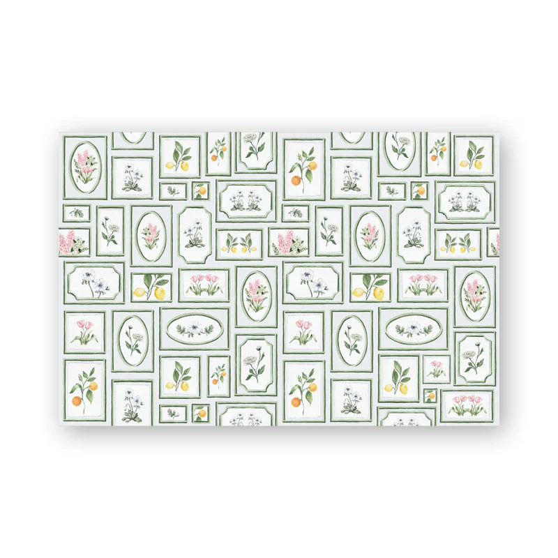 Dogwood Hill Joie Botanique Paper Placemats | Putti Fine Furnishings 
