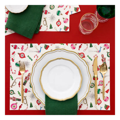 Dogwood Hill "Homeworthy" Nutcracker Paper Placemats | Putti Christmas