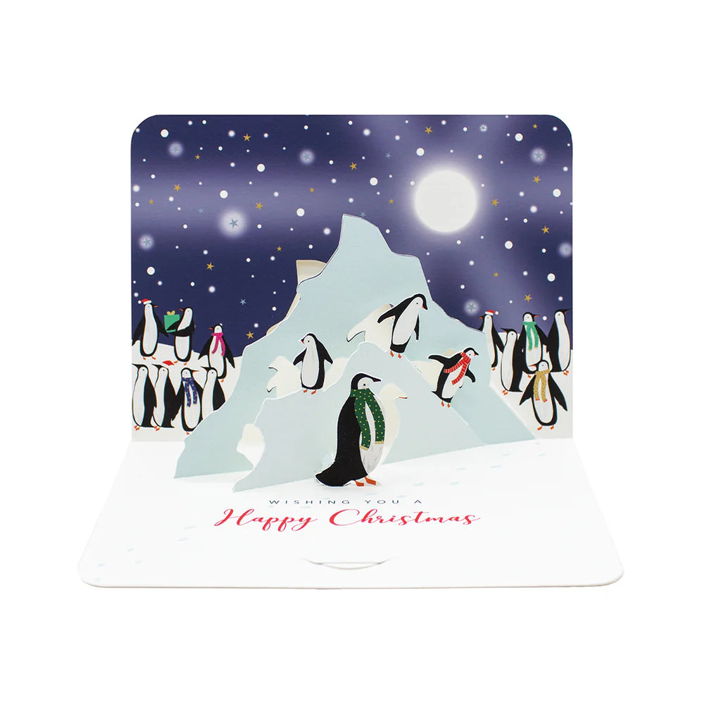 Penguins Pop Up Christmas Card | Putti Christmas 