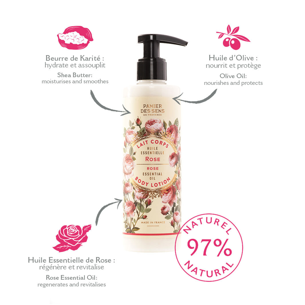 Panier des Sens Shea Butter Body lotion - Rejuvenating Rose