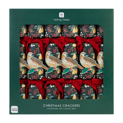 Partridge & Pear Christmas Crackers | Putti Christmas Celebrations