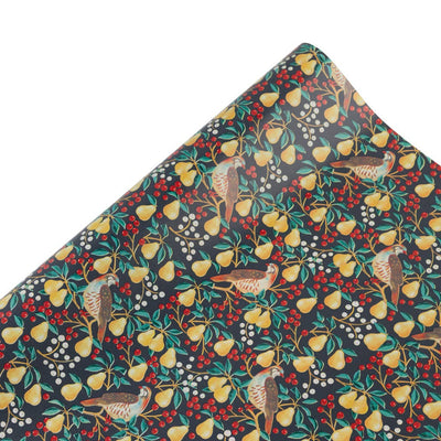 Partridge & Pear Recycled Christmas Wrapping Paper | Putti Christmas Celebrations