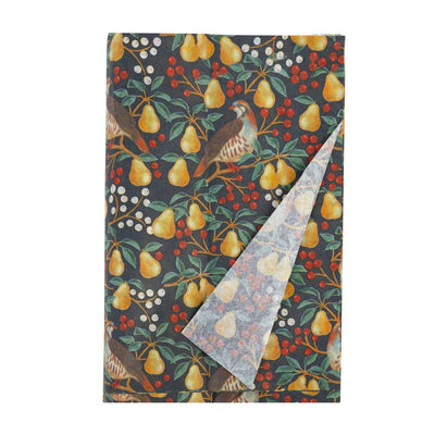 Partridge & Pear Tissue Paper | Putti Christmas Gift Wrapping