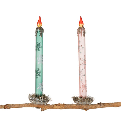 Pastel Candle Clip Ornament  | Putti Christmas Decorations