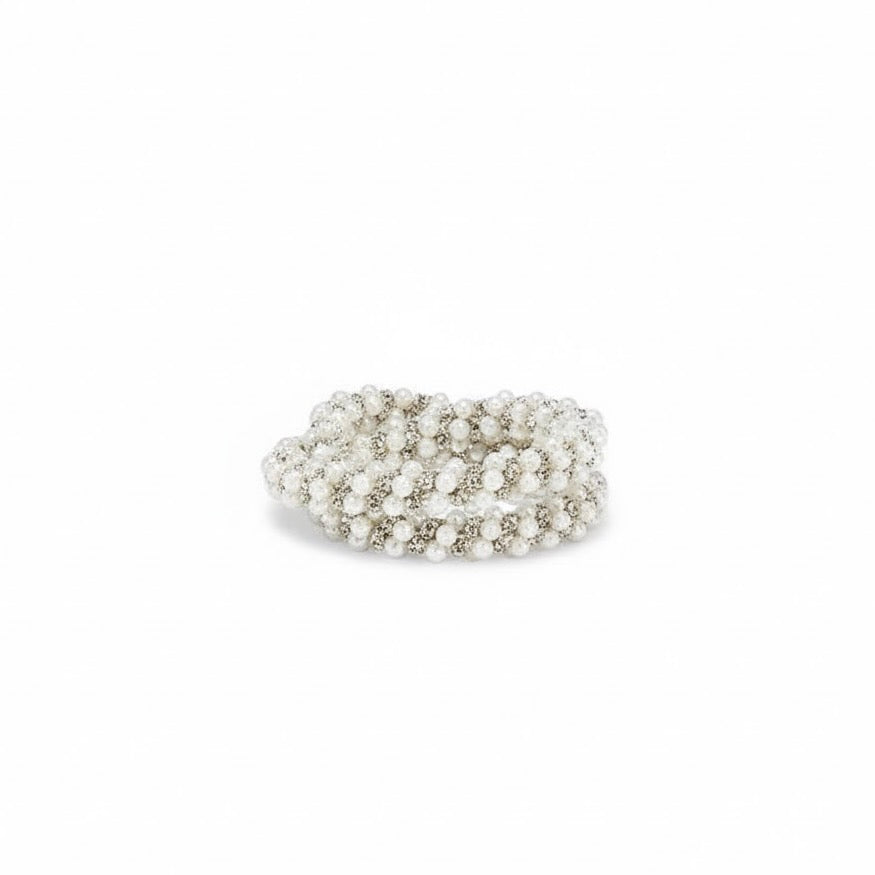 Pearl Cluster Napkin Ring  | Putti Christmas Decorations 