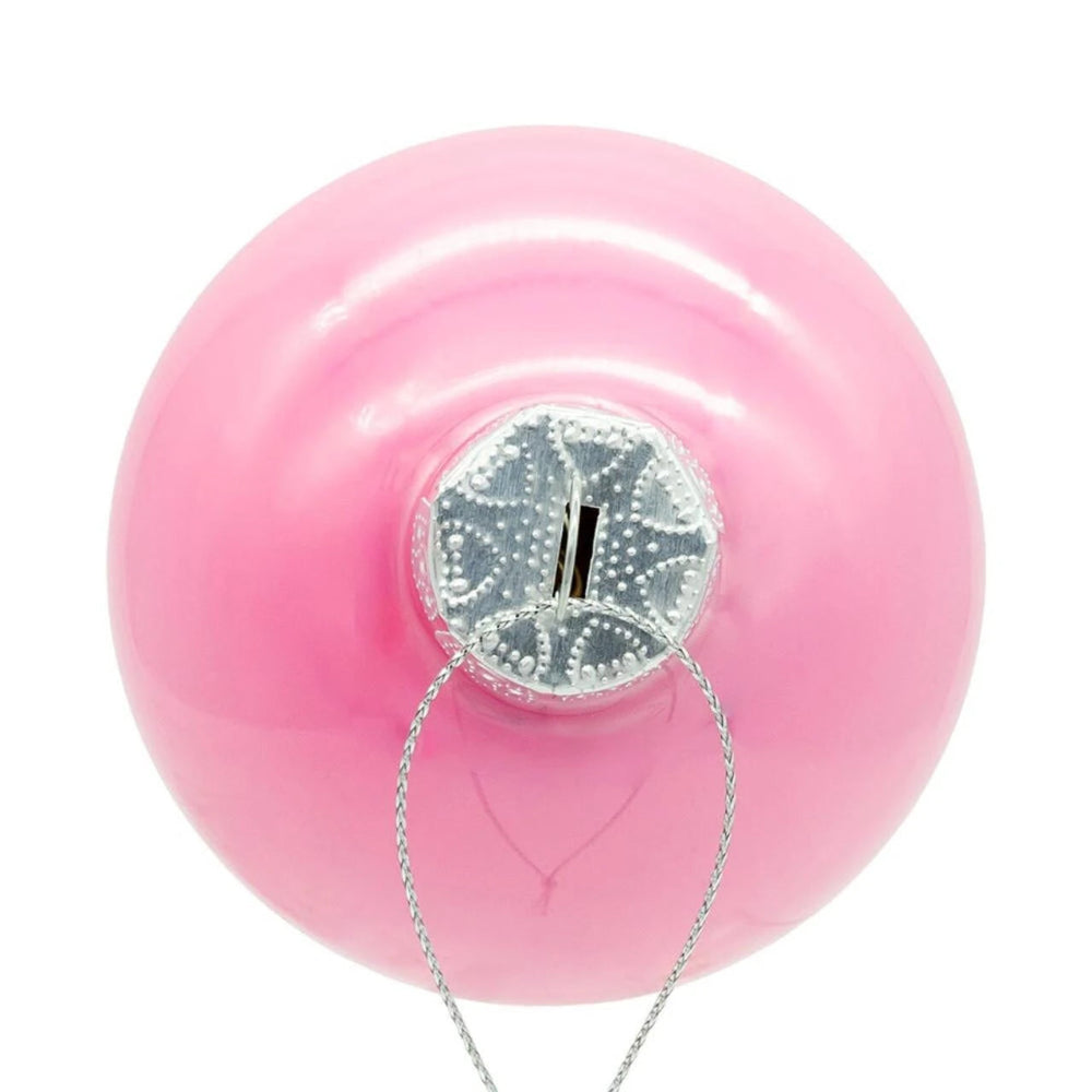 Pearlized Pink Glass Ball Ornaments| Putti Christmas Decorations