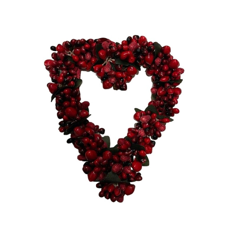 Red Berry Heart Hanging Decoration