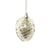 Silver with Spun Glass Double Point Ornament  | Putti Christmas 