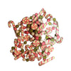 Glittered Pink Peppermint Candy Cane Garland