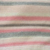 Pink and Grey Stripe Cotton Baby Blanket | Le Petite Putti Canada