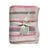 Pink and Grey Stripe Baby Blanket