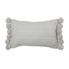 Natural Woven Pom Pom Indoor/Outdoor Pillow