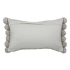 Natural Woven Pom Pom Indoor/Outdoor Pillow