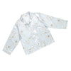 Blue Bow Satin Pajamas