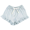 Cami + Velvet Ruffled Short - Blue | Putti Fine Fashions