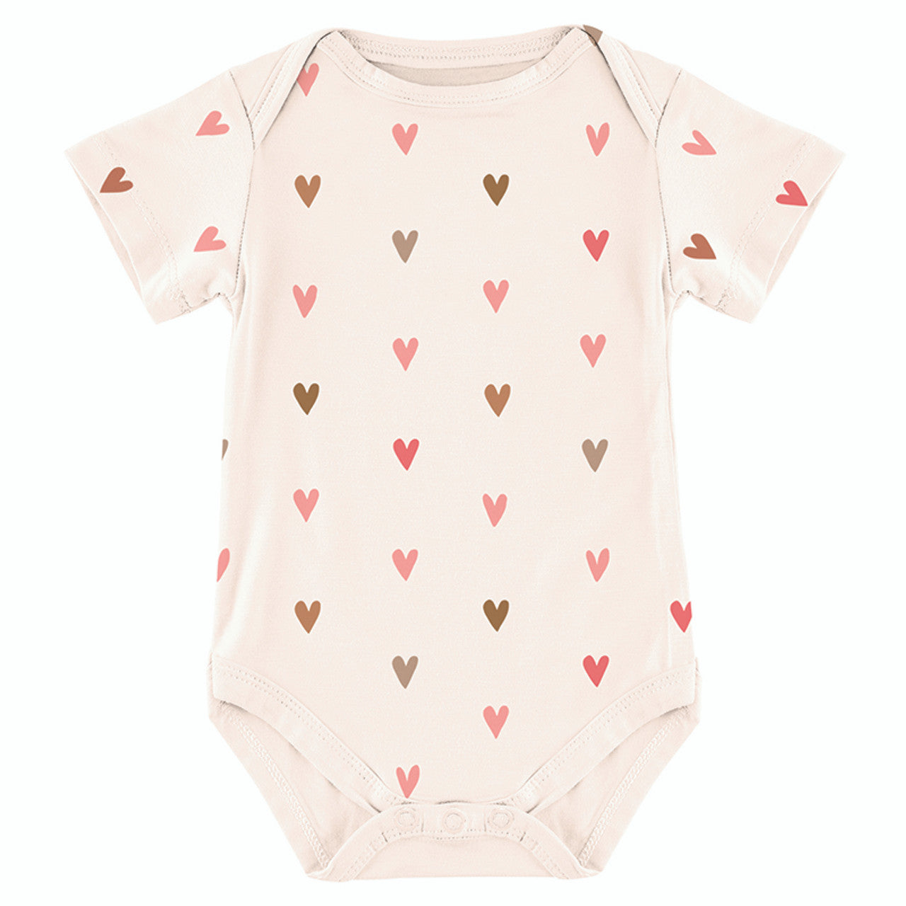 Short Sleeve Snapshirt - Hearts