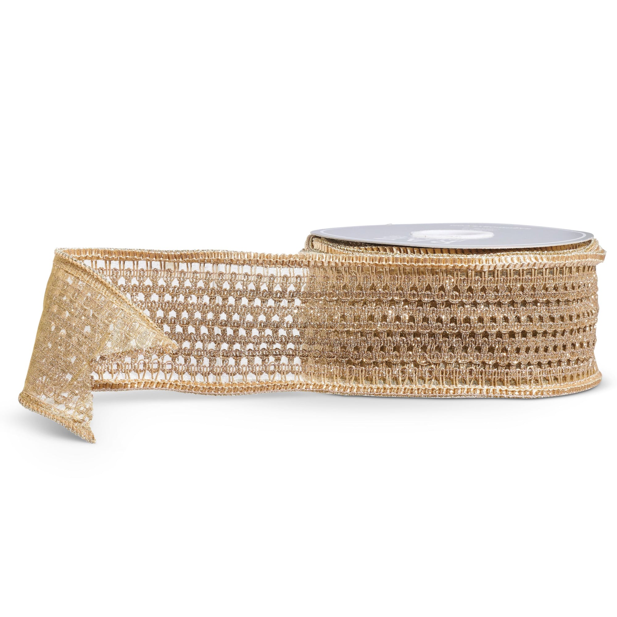Gold Openwork Weave Ribbon  2.5