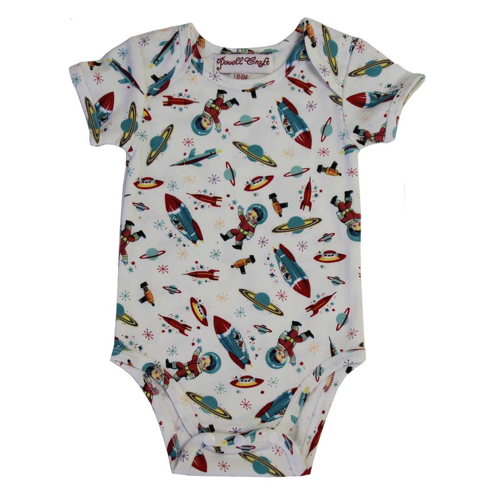 Space Print Baby Grow | Le Petite Putti 