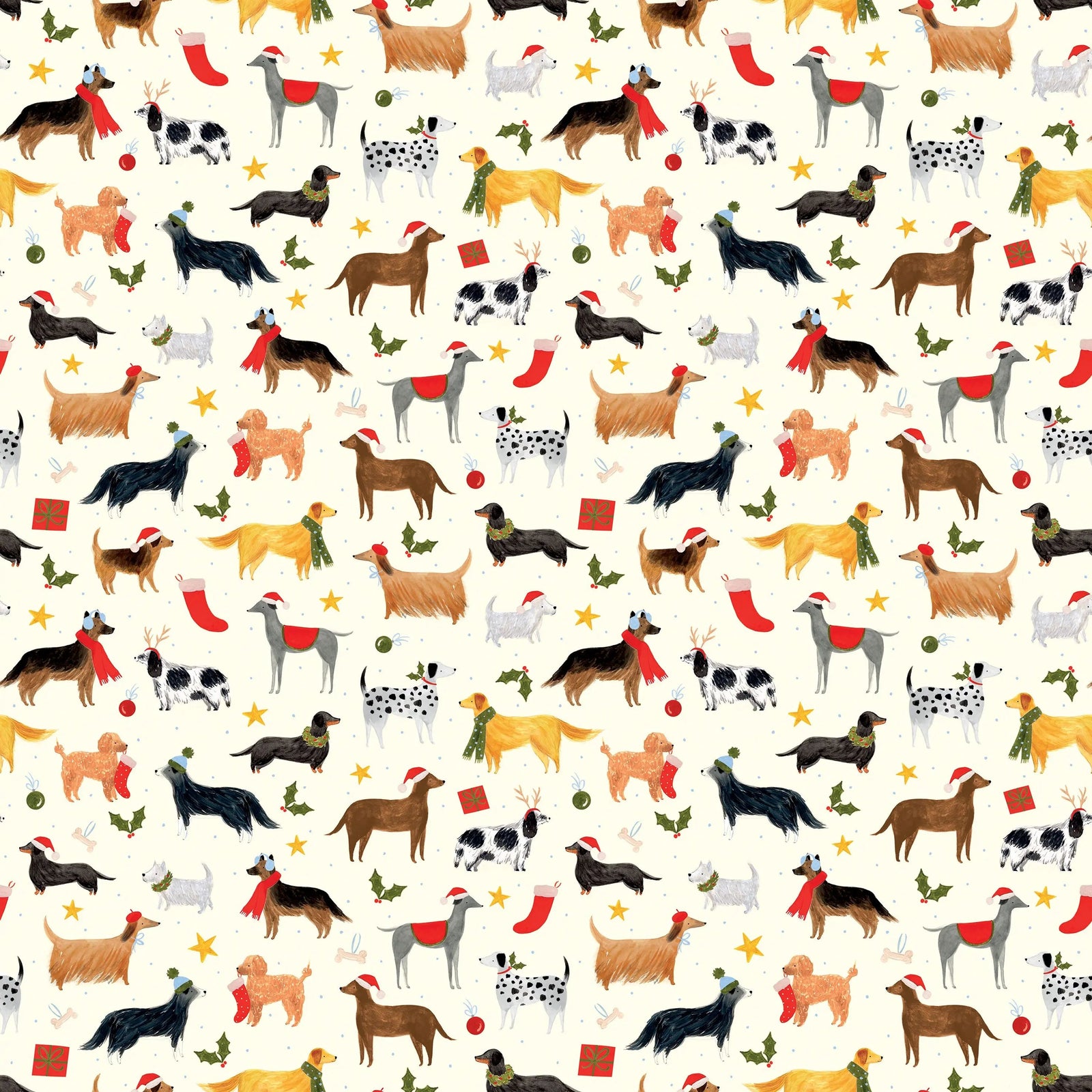 Holiday Dogs Wrapping Paper Roll